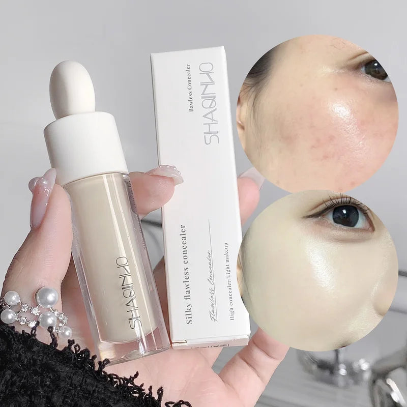 Full Coverage Liquid Concealer for Blemishes Dark Circles & Freckles - Long-Lasting & Smooth Application