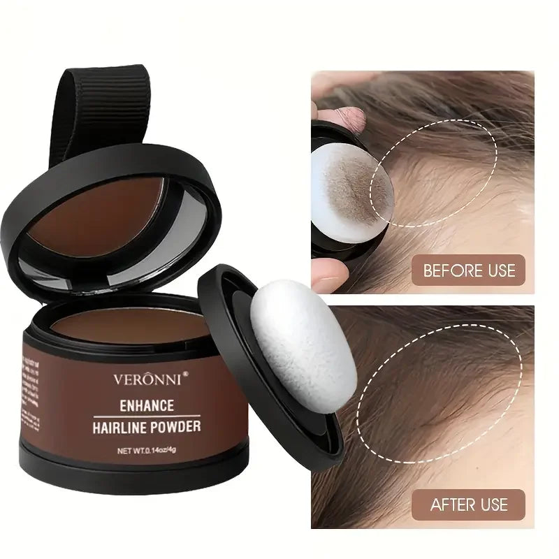 Hairline Shadow Powder for Concealing Hair Roots Waterproof Hair Filler & Cover