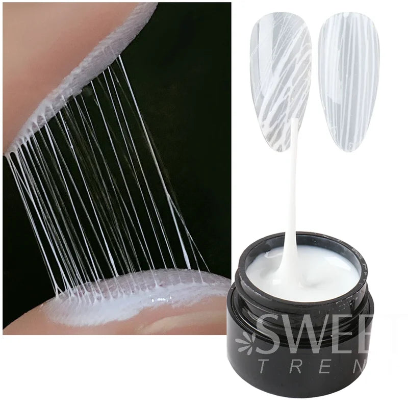 Black and White Spider Nail Drawing Gel Set – UV Semi-Permanent Web Art