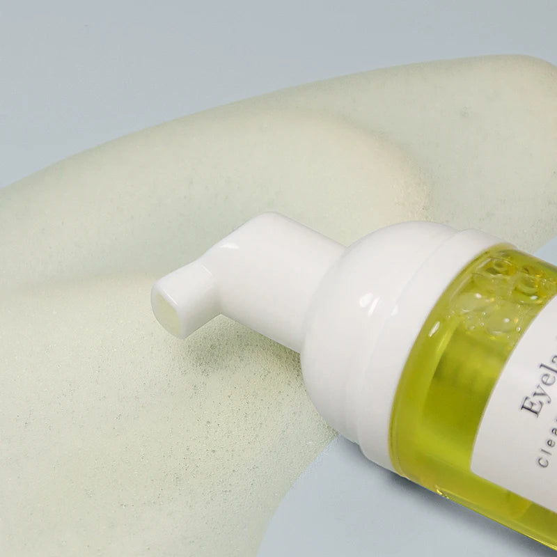 Eyelash Foam Cleanser 60ml No Tears Fruit Scent Lash Extension Shampoo Pump Bottle