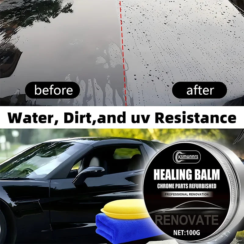 Car Crystal Wax 100g Brazilian Carnauba Auto Paint Sealant High Gloss Waterproof