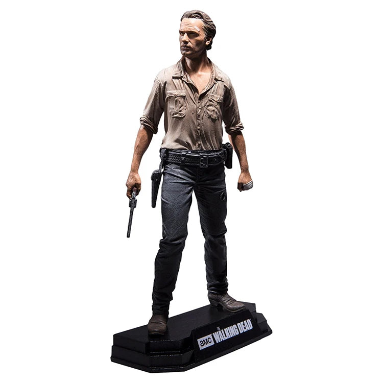 Walking Dead Action Figures Set - Rick, Daryl, Negan PVC Collectible Toys