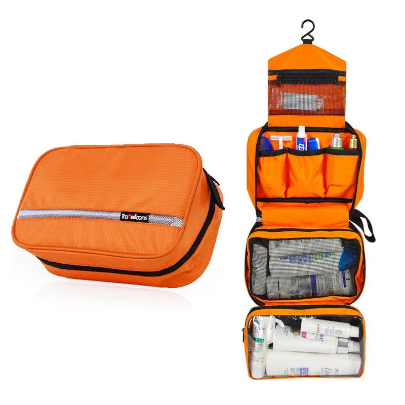 Hanging Travel Toiletry Bag Organizer Kit Waterproof Cosmetic Storage for Men Women