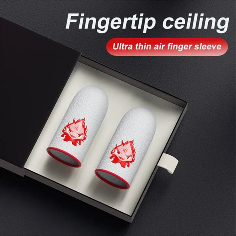 Breathable Gaming Thumb Sleeves for Mobile Shooting Games - Carbon Fiber, Ultra-Thin, Sensitive Touch Screen Control