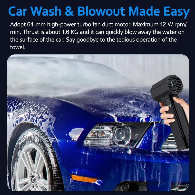 Car Dryer Air Blower Turbo Fan 750W Handheld Jet Fan with Brushless Motor