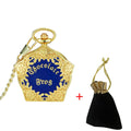 Personalized Fashion College Style Pentagonal Gold Blue Quartz Pendant Watch for Boys & Students