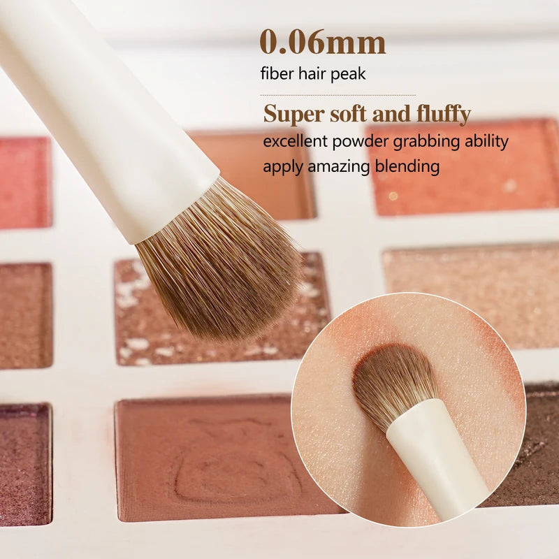 15-Piece Synthetic Makeup Brush Set with Storage - Face, Eyes, Blush & Highlighter