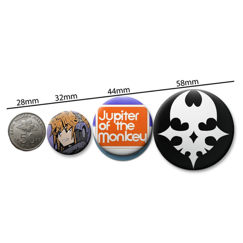 Cartoon Badge Pin with Skull and Creative Design for Clothes Bags Jewelry - Multiple Colors
