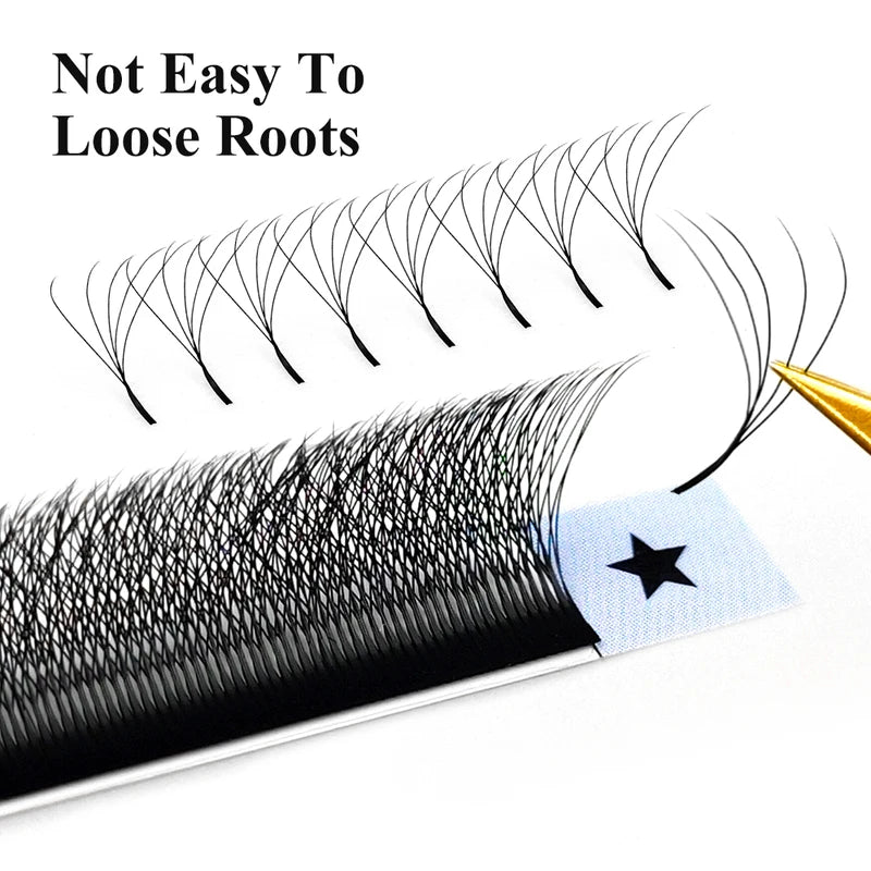 5D W Shape Eyelash Extensions Fans Volume False Lashes Natural Soft Make-up Fans