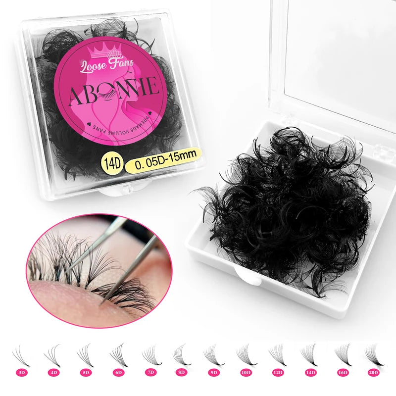 Premium Premade Eyelash Extension Fans - Volume Lash Bouquets for Lash Extensions