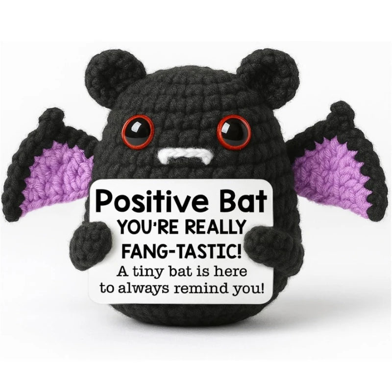 Handmade Bat Doll Ornament - Halloween Egg Decor for Room & Party Gift