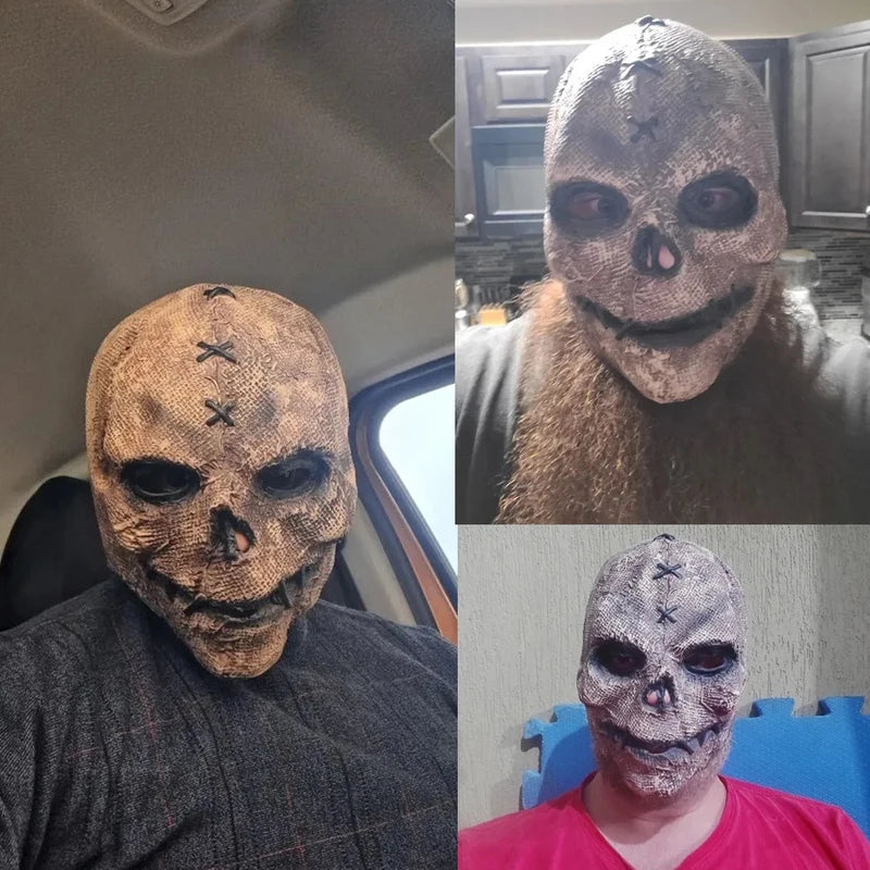Halloween Killer Skull Mask Latex Costume Prop Scary Skeleton Mask for Party & Cosplay