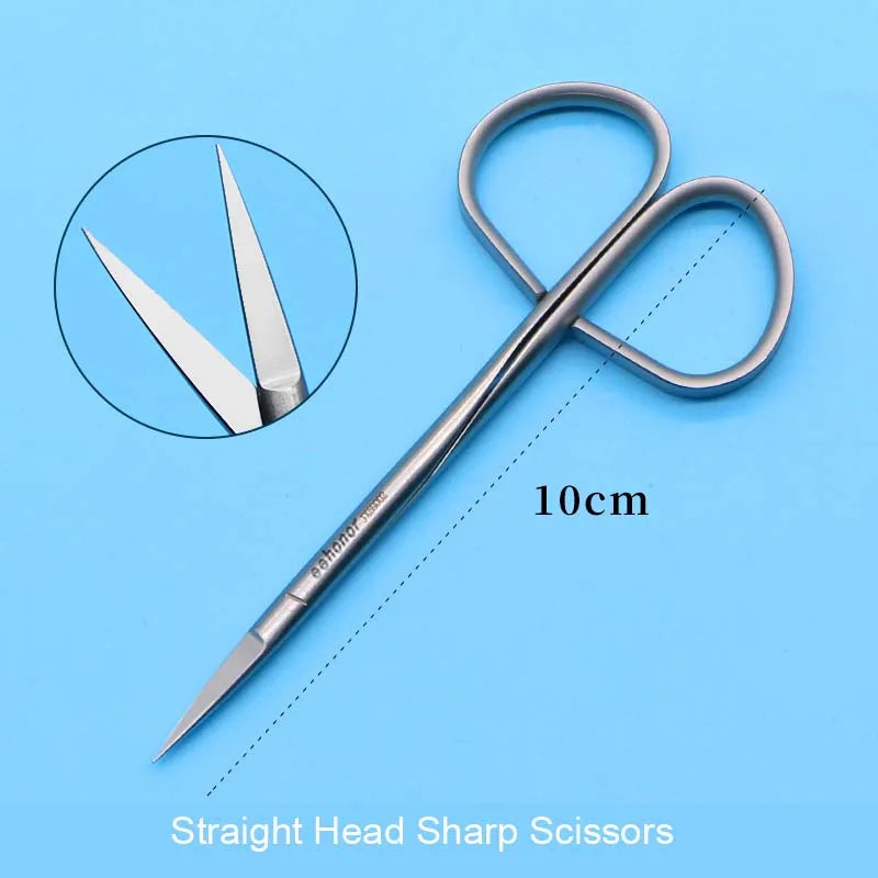 Eyelid Surgical Scissors Fine Tweezers for Ophthalmic & Beauty Use