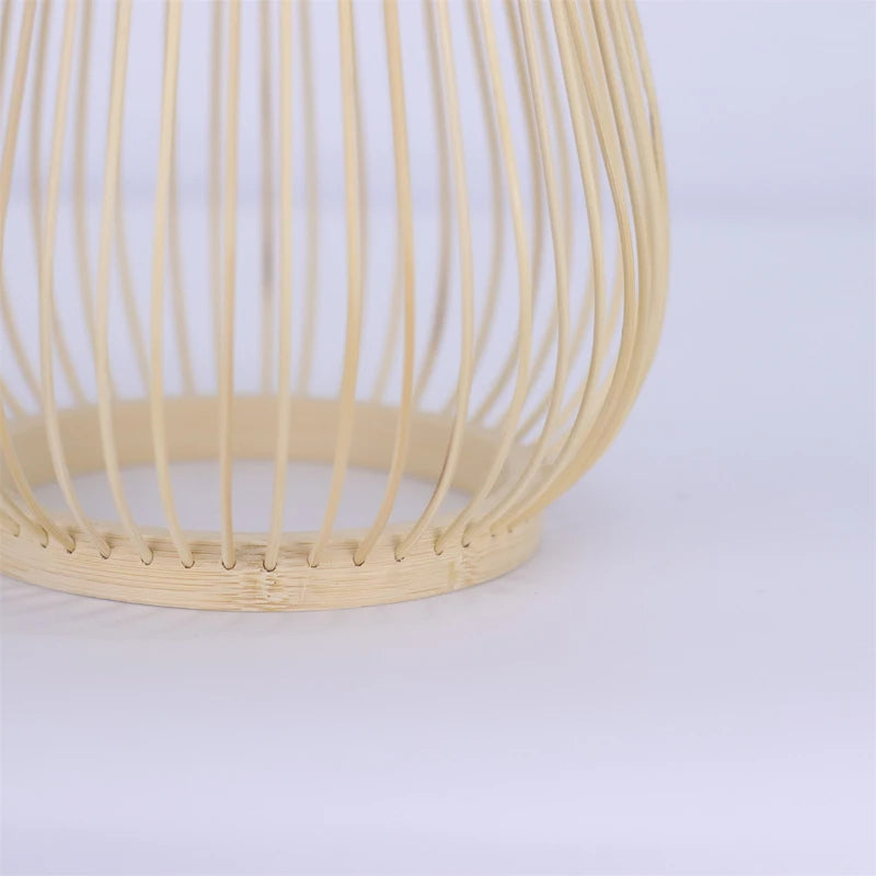 Handmade Woven Bamboo Pendant Light with E27 Socket for Home & Hospitality Decor