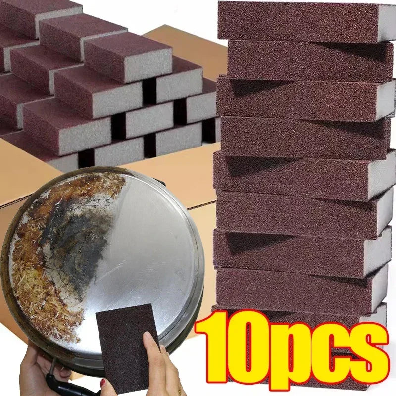 Rust Removal Sponge Set for Kitchen & Household Cleaning - Multiple Colors