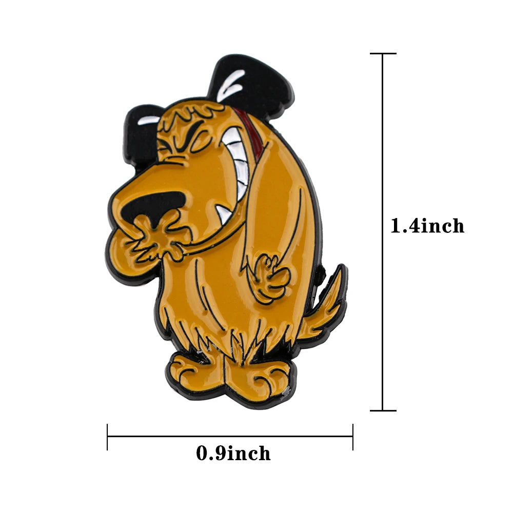 Cute Dog Enamel Pins Cartoon Animal Brooches for Clothes Backpack Accessories
