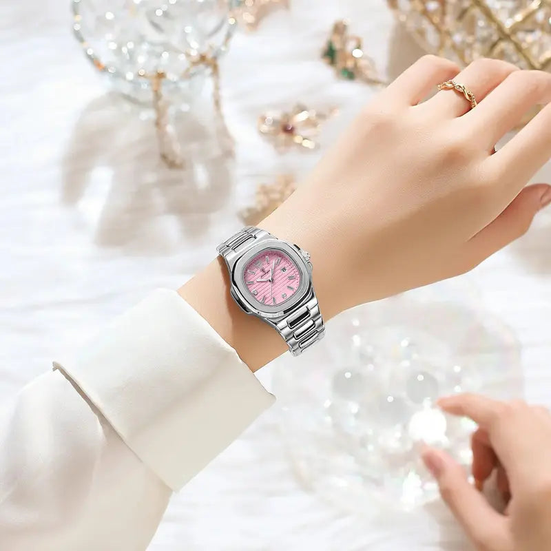 Square Fashion Women's Wristwatch - Luminous Waterproof Quartz Ladies Watch