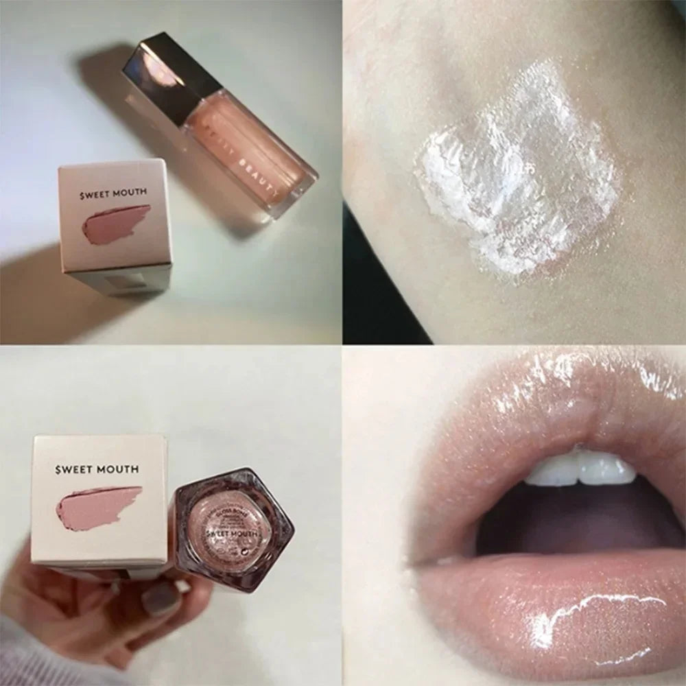 Multicolored Lip Gloss Set - Moisturizing Lip Plumper & Highlight Stick