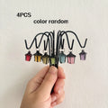 Solar-Powered Fairy Lanterns with Iron Hooks - Garden Stakes & Outdoor Decor