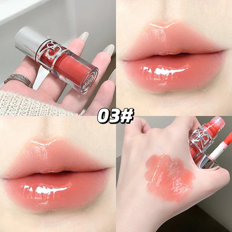 Shimmer Lip Gloss - Hydrating Plumping Lip Oil with Glitter