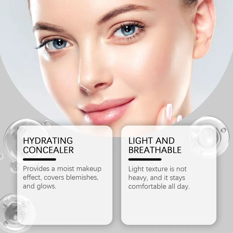 Oil Control Foundation Cream - Full Coverage, Matte Finish, Brightening, Sweatproof 5g