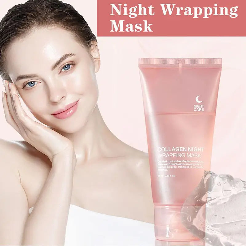 Hydrolyzed Collagen Face Mask - Hydrating Firming Peel-Off Mask for Skin Elasticity