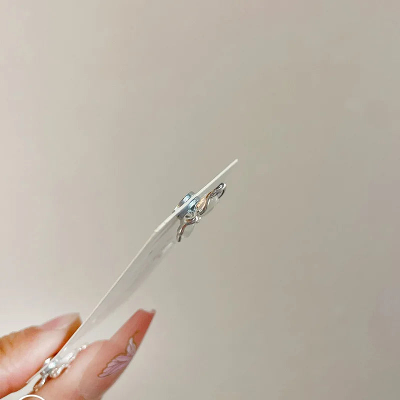 Magnetic Ear Clip No Piercing Jewelry for Women Butterfly Opal Zircon Studs