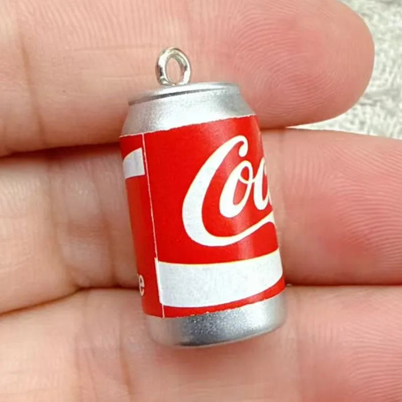 10pcs Resin Pendant Charm Beverages Bottle-Shaped Jewelry Findings for DIY Earrings Necklaces Bracelets