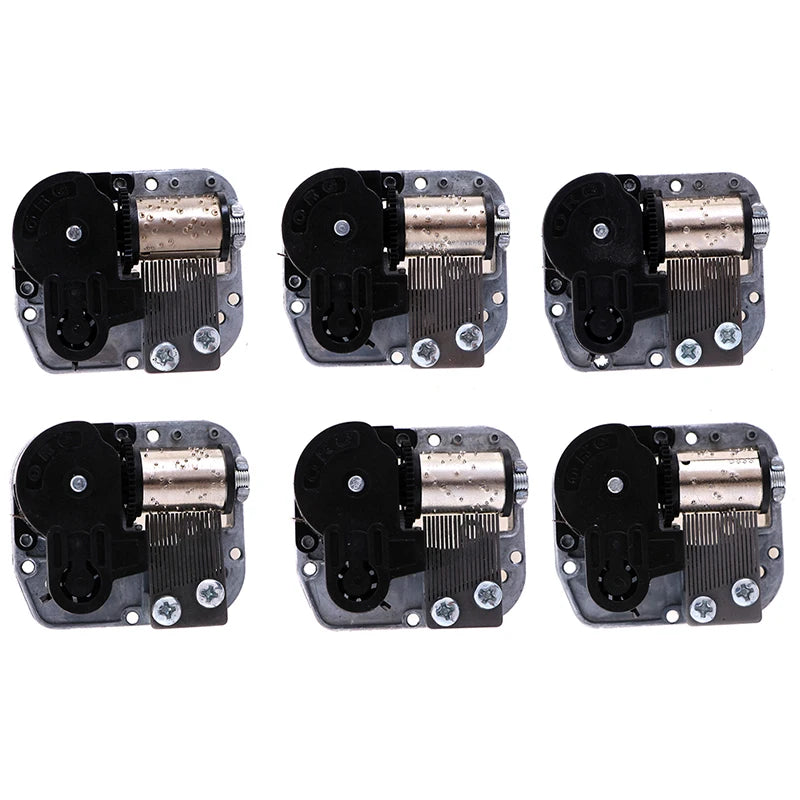 Silver 18 Note Music Box Movement DIY Craft Musical Mechanism - 50g