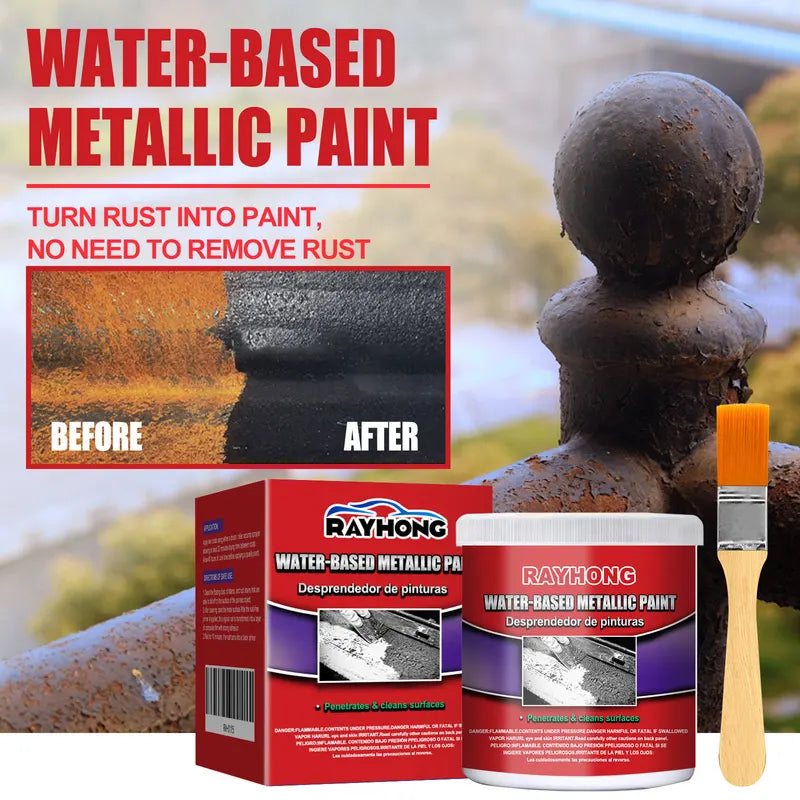 Water-Based Rust Converter & Metal Primer Paint - Multi-Purpose Anti-Rust Coating