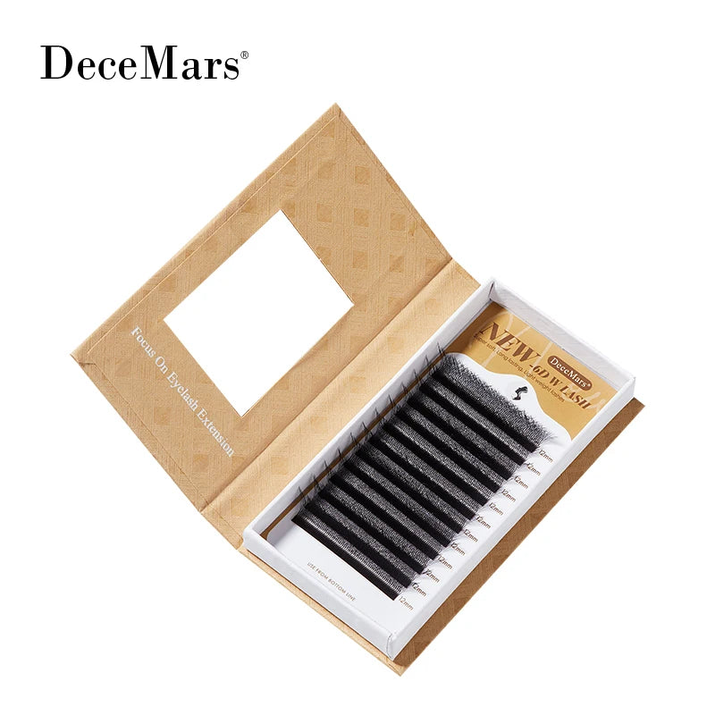 6D-W Natural Eyelash Extension Sets - Professional-Grade Salon Lashes