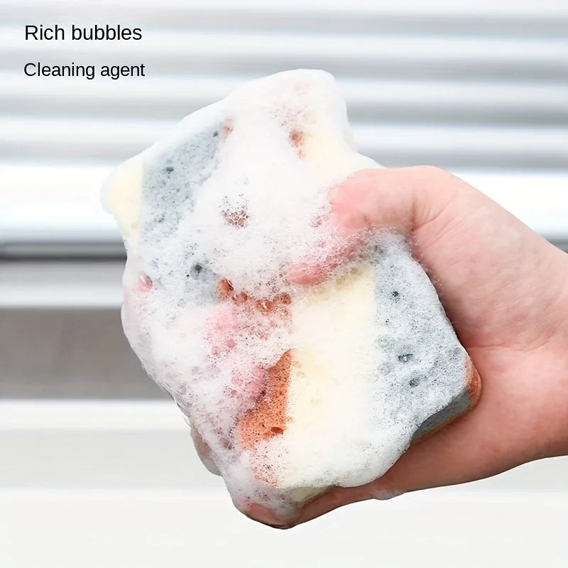 Double Sided Multipurpose Cleaning Sponge for Dishwashing and Stain Removal