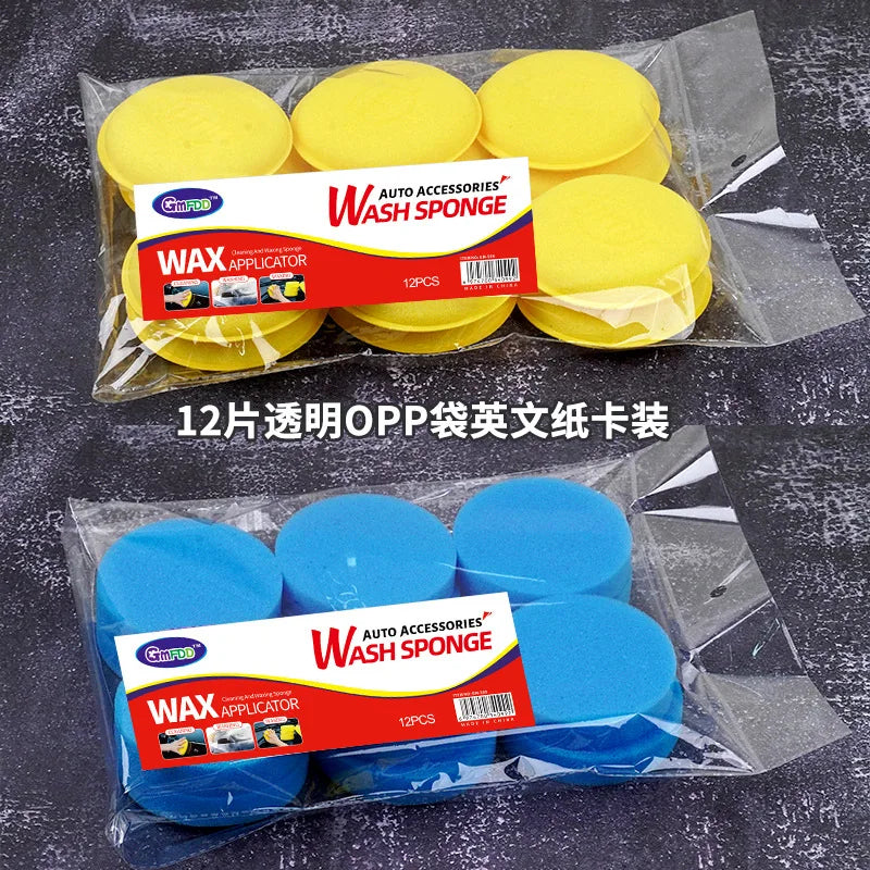 Car Waxing Polish Foam Sponges - High Density Applicator Pads for Detailing and Polishing