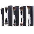 12-Piece Makeup Brush Set with Dual-Ended Contour, Powder & Blush Brushes