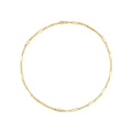 Women's Geometric Zircon Pendant Necklace Gold & Silver Chain Jewelry