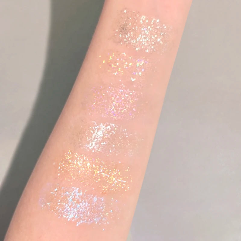 Sparkling Liquid Eye Shadow Set - Pearlescent, Glitter, Long-Lasting, Multiple Colors