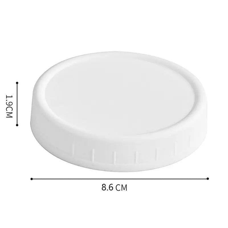 Reusable Plastic Mason Jar Lids Set - Leak-Proof Food Storage Covers