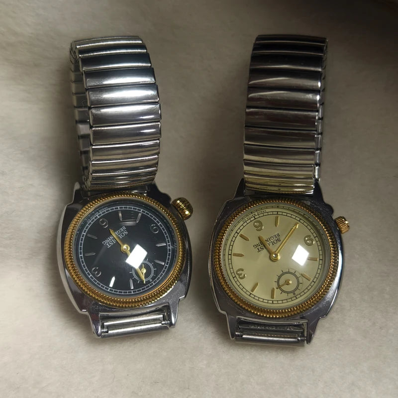 Unisex Y2K Retro Luminous Stainless Steel Quartz Watch Multiple Colors