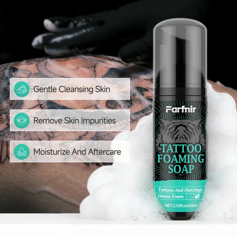 Tattoo Foaming Soap - Gentle Cleansing Moisturizing Brightening Skin