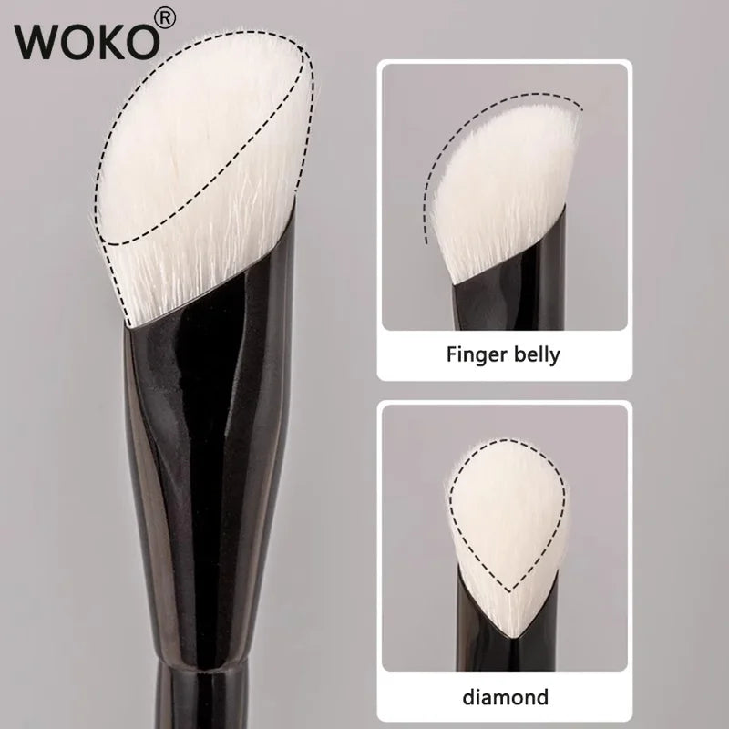 Concealer Makeup Brush Goat Hair Diamond-Shaped Eye Covering Tool