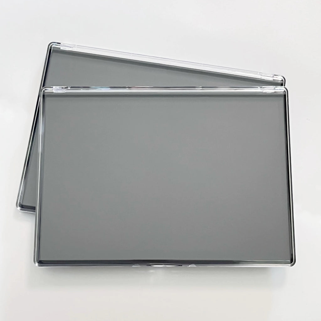 2-Piece XL Magnetic Eyeshadow Palette Set with Clear Lid & Metal Stickers