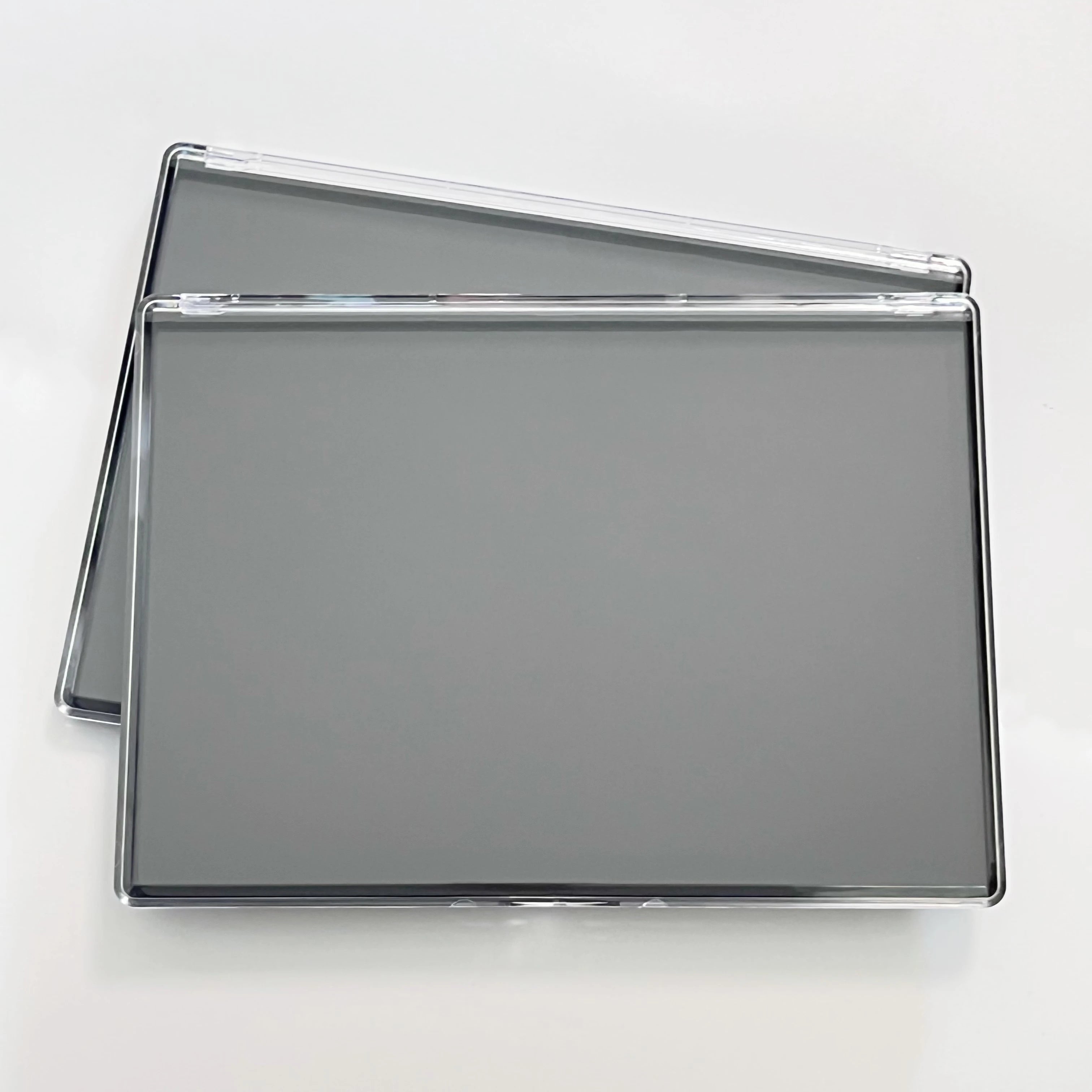 2-Piece XL Magnetic Eyeshadow Palette Set with Clear Lid & Metal Stickers