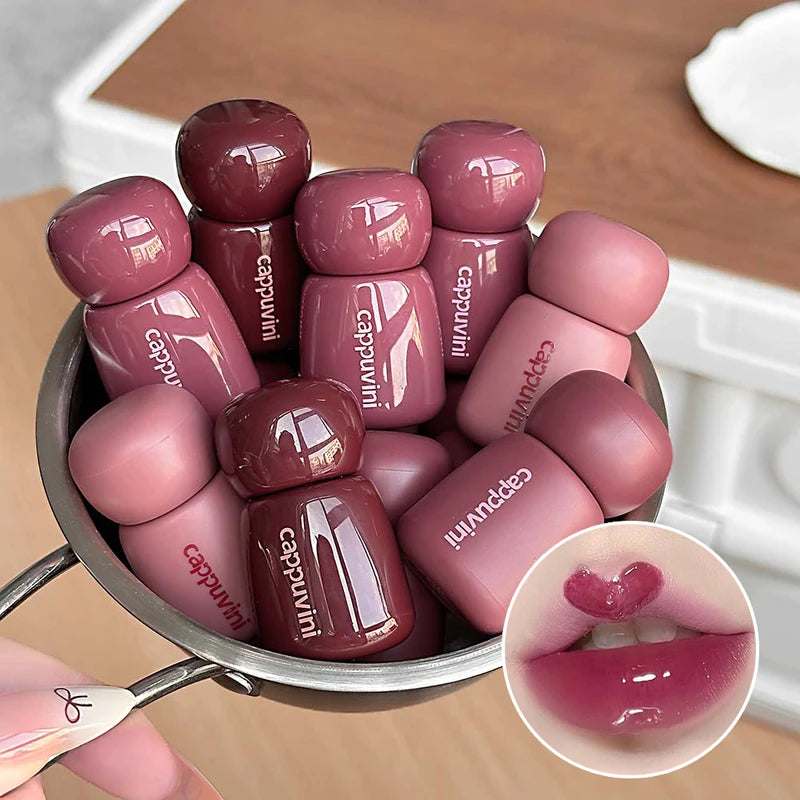 Matte & Mirror Liquid Lipstick Set - 12 Long-Lasting Lip Gloss Colors