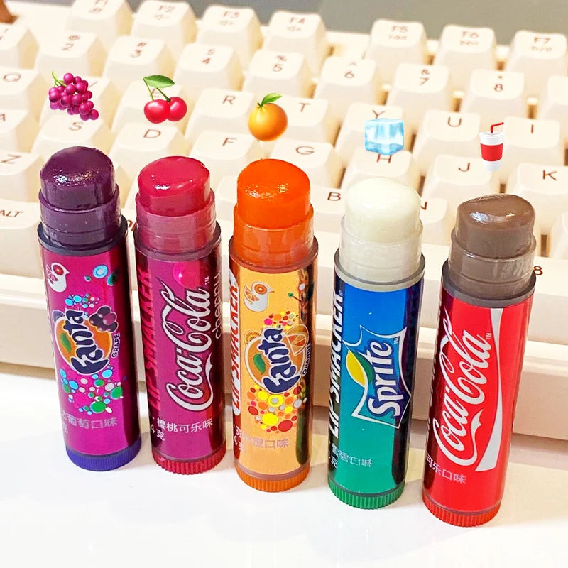 Long-Lasting Lip Balm Set - Colorful Moisturizing Lip Gloss for Winter & Christmas Gift