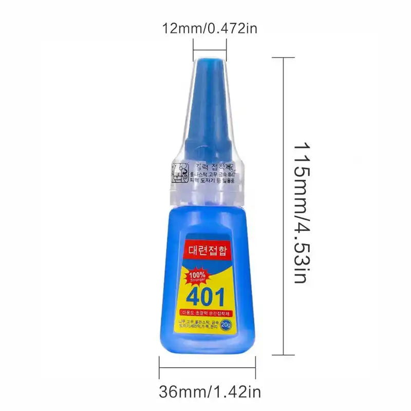 Strong Quick-Drying Nail Sticker Glue - Multi-Purpose Nail Art Adhesive 20ml