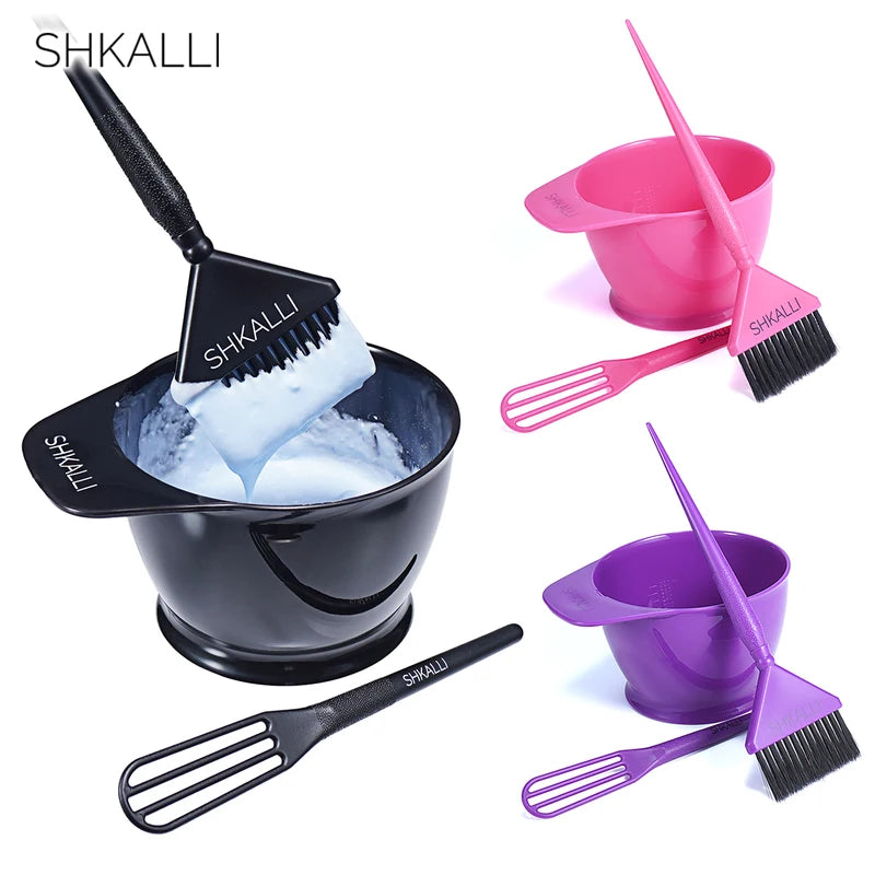 Professional Hair Coloring Kit with Large Dyeing Bowl & Brush - Salon-Quality Set