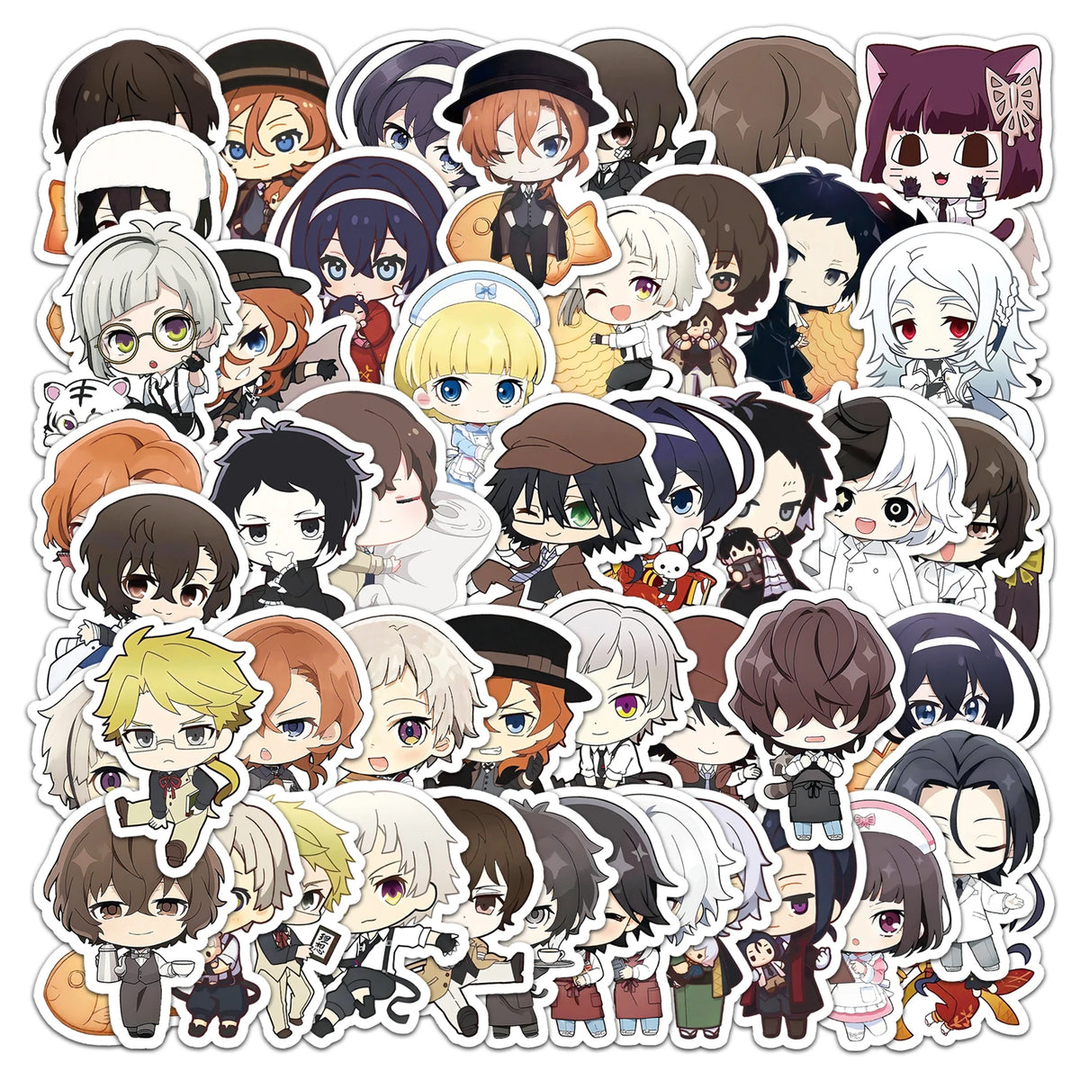 50PCS Waterproof Cartoon Sticker Pack for Skateboarding & DIY Decals