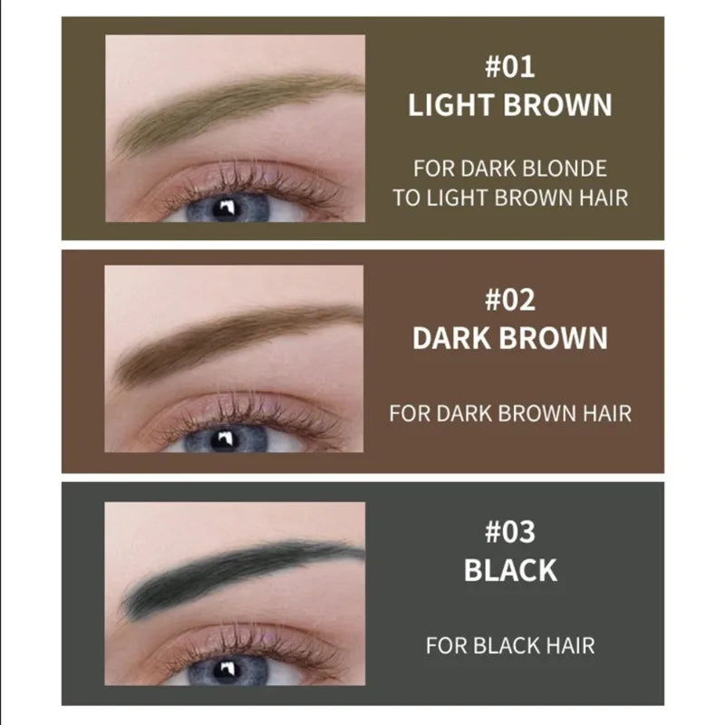 Waterproof Semi-Permanent Eyebrow Tint Gel - Peel-Off Brow Makeup, Natural & Smudge-Resistant