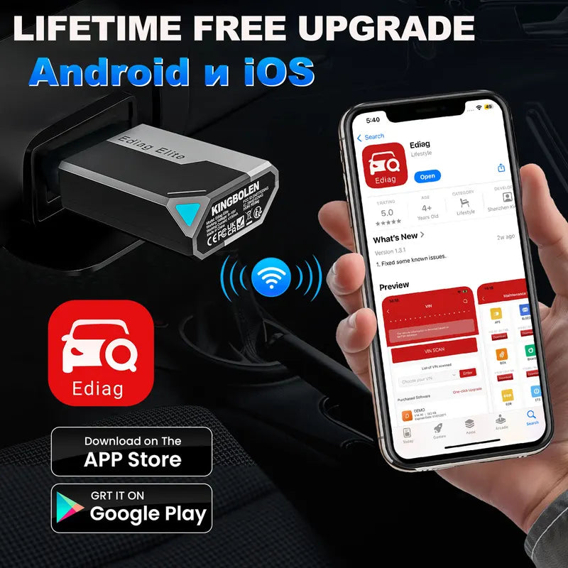 OBD2 Diagnostic Scanner All-System Bi-Directional Car Code Reader CANFD Protocol