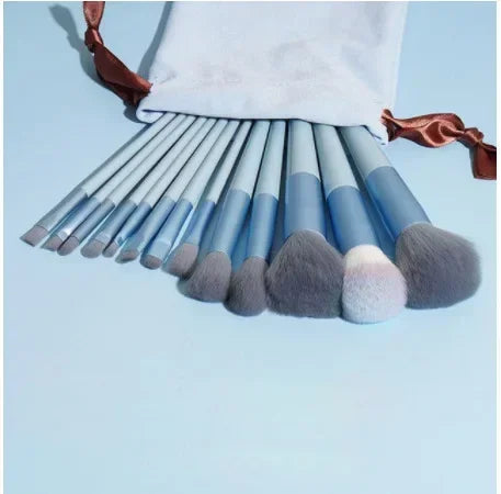 13-Piece Makeup Brush Set with Eye Shadow and Foundation Brushes – Soft Cosmetic Tools for Women